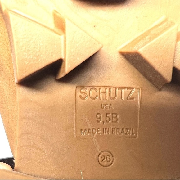 Schutz Shoes Schutz Xayane Combat style Women's 9.5 in TanBrown Lace-up Bootie - Picture 7 of 10